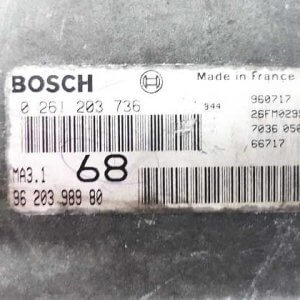 0261203736 MOTOR BEYNİ 9620398980 CITROEN SAXO, PEUGEOT106 1.4